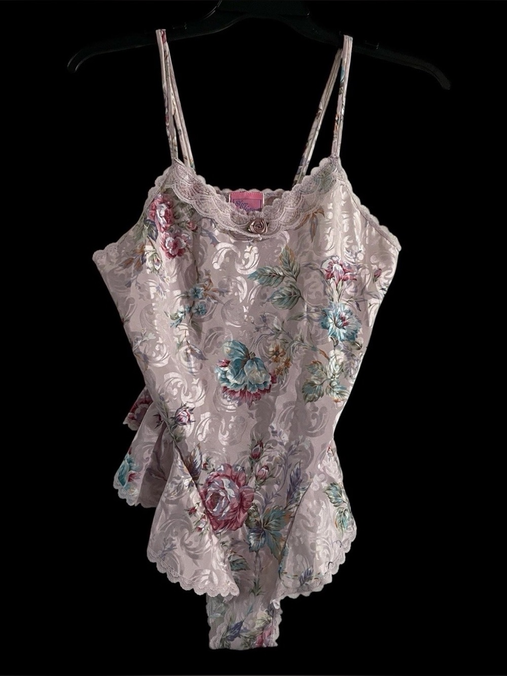 Sleep Solutions Vintage Nighty Teddy Size Medium Floral